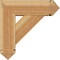 Ekena Millwork Traditional Arts and Crafts Rough Sawn Bracket w/ Offset Brace, Western Red Cedar, 8"W x 24"D x 24"H BKT0806X24X24TRA03RWR - alternate 4